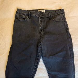 Skinny ankle high rise stretch black jeans Abercrombie and fitch size33/16S